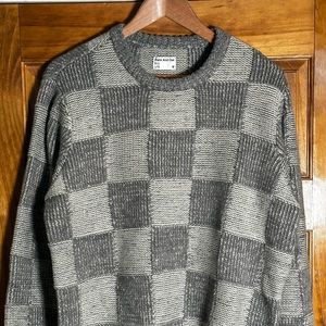 Frank and Oak - Men’s Sweater - Large - Gray Checker